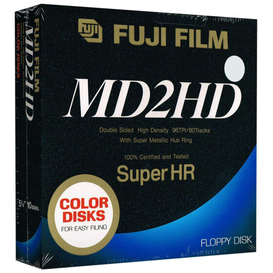 5,25" Disketten HD "Fuji Film Super HR color" (weiß)