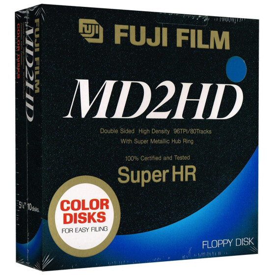 5,25" Disketten HD "Fuji Film Super HR color" (blau)
