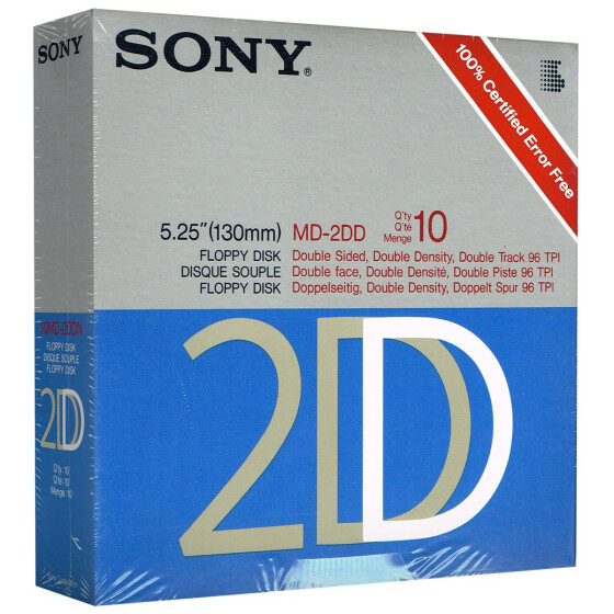 5,25" Disketten 2DD "Sony"