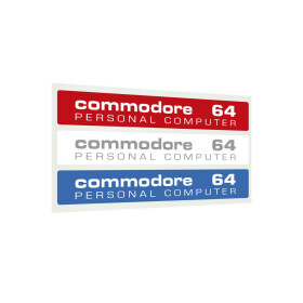 Label Commodore 64 C - Kickstarter-Farben