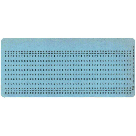 IBM Punched Cards (blue)