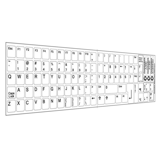 Keyboard Sticker "Amiga 500/1200" (white)