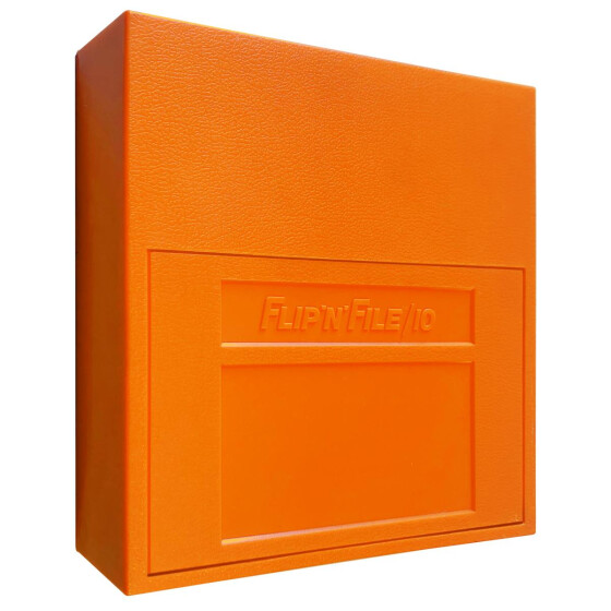 FlipnFile/10 - Case for 5,25" Floppy Disks (orange)