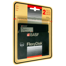 5,25" Disketten DD 2/96 "BASF FlexyDisk"