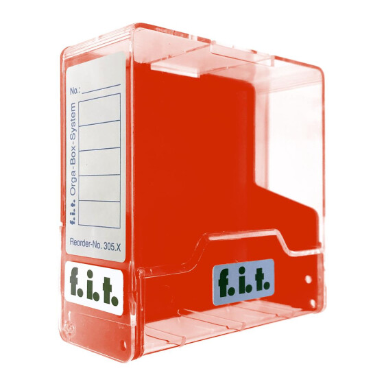 Box für 3,5"-Disketten (rot/transparent)