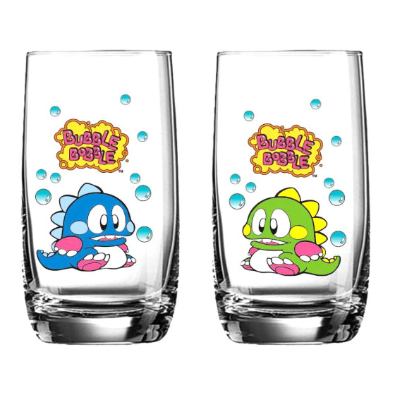 Bubble Bobble Glass Set "Bub and Bob"