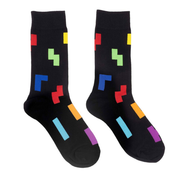 Tetris Socks "Tetriminos Pattern"