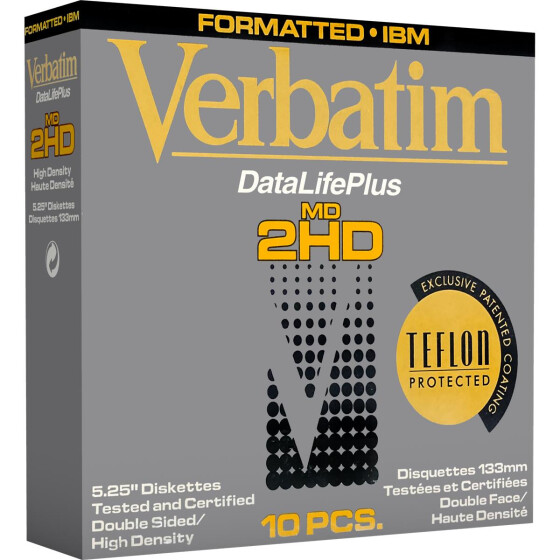 5.25" Diskettes HD "Verbatim DataLifePlus"