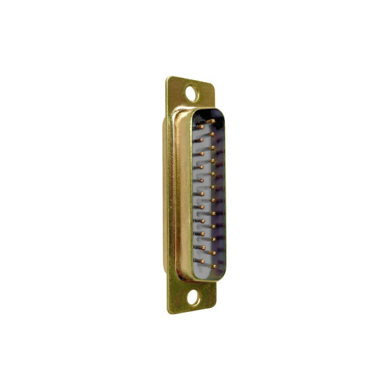 23-pin D-Sub Connector Male (Light Gray/Brass)