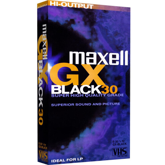 VHS Cassette Maxell GX Black 30