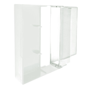 Kassettenhülle mit Pin - weiß