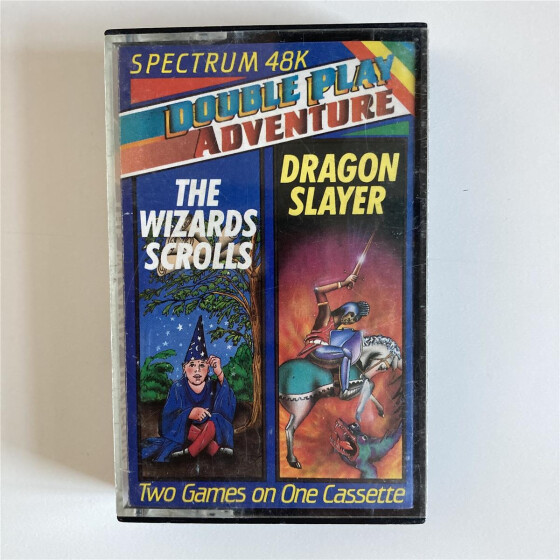 Double Play Adventure 8: The Wizards Scrolls & Dragon Slayer  - Spectrum 48k