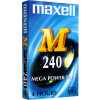 VHS Cassettes Maxell M Mega Power Tape 240 (box of 24)