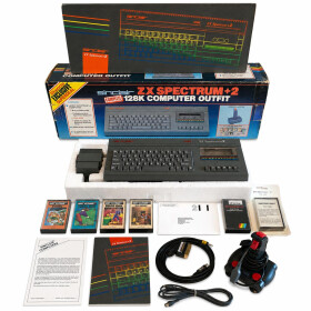 Sinclair ZX Spectrum +2 (grau) in OVP (Dixons Superdeal)