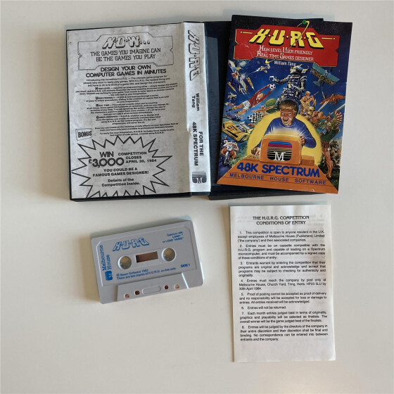H.U.R.G., High-Level User-Friendly Real-Time Game Designer - Spectrum