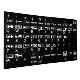 Keyboard Sticker "Commodore 64" (black)
