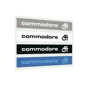 Label Commodore 64 C - Farbset 64-Glyphe